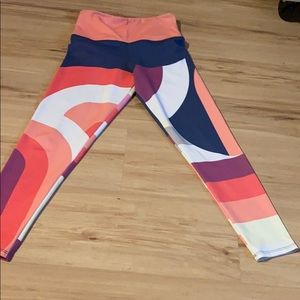 Colorful yoga pants